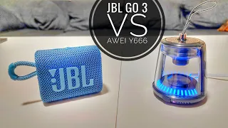 JBL GO 3 VS AWEI Y666 "THE BEST SMALL SPEAKERS?!"