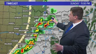 DFW Weather: Latest timeline for thunderstorm chances Sunday