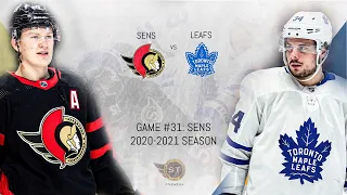 Game #31-Joey Dub's-Ottawa Senators vs Toronto Maple Leafs-2020/21 Season