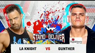 GUNTHER VS LA KNIGHT [ NXT STAND AND DELIVER 2022]