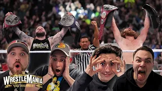 REACTING LIVE TO SAMI ZAYN & KEVIN OWENS VS THE USOS AT WRESTLEMANIA 39 (THEY DID IT!!)