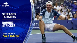 Stefanos Tsitsipas vs. Dominic Stricker Full Match | 2023 US Open Round 2