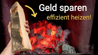 Weniger Holz nötig! Holzofen/Kachelofen sparsam + effizient nutzen mit dieser Methode. [Anleitung]