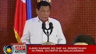 SONA: Pangulong Duterte, isinisi kay dating Pres. Aquino ang Mamasapano encounter