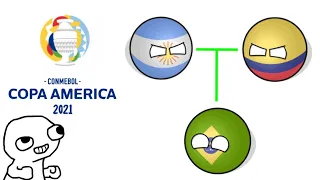 Resumen copa américa 2021 (countryballs)