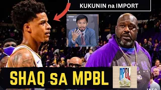 SHAQUIL O'NEAL at Anak nito Maglalaro sa MPBL? | EASL Gusto Kumuha ng MPBL Teams Ayon kay PAQUIAO