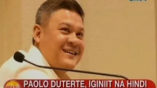 UB: Paolo Duterte, iginiit na hindi niya kilala si Edgar Matobato