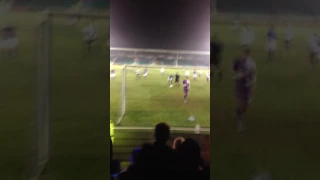 EASTLIEGH fans vs BOREHAM WOOD penalty reaction