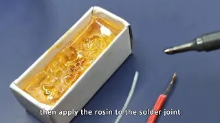 Useful tips of making rosin as soldering flux