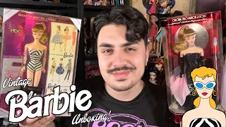 VINTAGE BARBIE UNBOXING! Original Barbie and Solo In The Spotlight 35th Anniversary Reproductions!