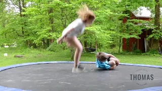 things to do on the trampoline when you are bored.