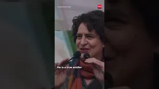 Priyanka Gandhi Vadra tells Rahul Gandhi in a rally "I am proud of you my brother," #shorts