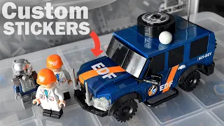 How to Make Custom Stickers For LEGO Military Models! (World In Darkness EU Science Division!)
