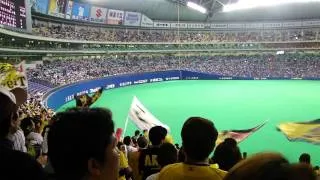 2010-4-3 ナゴヤドーム 阪神 試合前スタメン1-9 六甲おろし