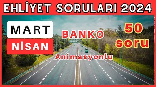 EHLİYET SINAV SORULARI 2024 MART, NİSAN 2024 EHLİYET SINAV SORULARI