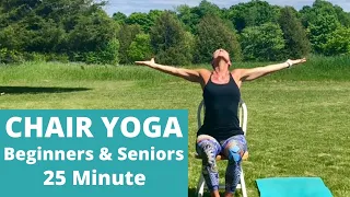 CHAIR YOGA FLOW | 25 MIN BEGINNER YOGA | SENIOR YOGA | GENTLE OUTDOOR YOGA