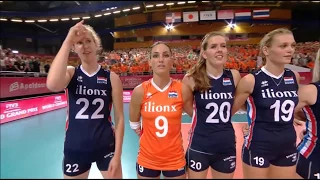 Volleyball: Thailand's and Netherlands' players sing the national anthems (Watch the new video link)