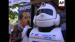 Robot used in election campaign for ruling AK Party