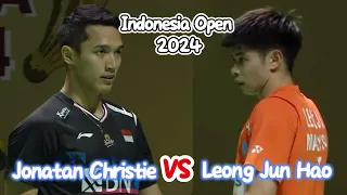 Jonatan Christie VS Leong Jun Hao 梁峻豪 | Indonesia Open 2024 R32