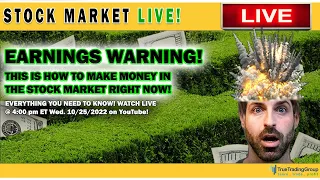 EARNINGS WARNING For GOOGL, MSFT & More - Stock Market Rally Continues & So Does +125% Gains LIVE!