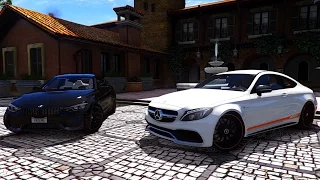 GTA V | MERCEDES C63S AMG COUPE 2017 VS BMW M4 2017 | GTA 5