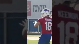 Case Keenum tackled by practice dummy. Hope Josh Allen can play #billsmafia #buffalobills