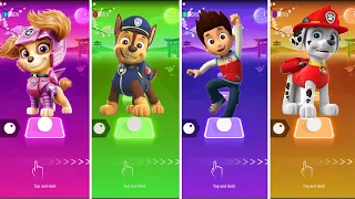 Skaye Vs Chase Vs Paw Patrol Vs Marshall. 🎶 Tiles Hop EDM Rush Comments Now. Who Is Best ??