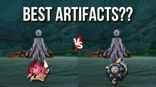 Arlecchino with Gladiator vs Fragment Damage Comparison & Showcases! Which Artifact Set Is Superior?