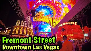 Fremont Street Las Vegas 2021 - Night Walking Tour