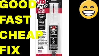 How To Repair A Torn Bumper Cover, Review JB Weld Plastic Bonder