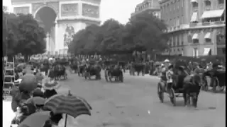 Le retour, Place de l'Etoile ( 1899 год )