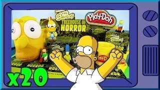 Play Doh The Simpsons Treehouse Of Horror Full Case Unboxing Kidrobot Toys 2014 Disney Cars Toy Club