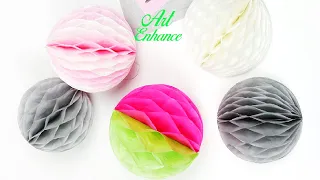 Paper Crafts: How to make Easy Paper Honeycomb Ball DIY 2022