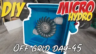 DIY Micro hydro power-Off Grid Day 35