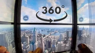 Spectacular Elevator One World Trade Center Observatory | NYC | 360/VR 4K