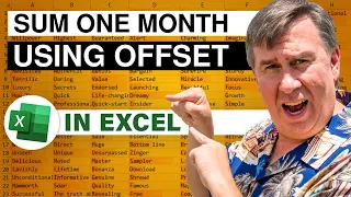 Excel - Sum Which Month with OFFSET: Episode 1637