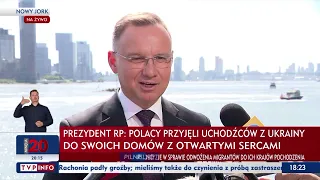 Prezydent Andrzej Duda - konferencja prasowa
