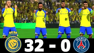 FIFA 23 - RONALDO, MESSI, MBAPPE, NEYMAR ALL STARS - AL NASSR 32 - 0 PSG [4K60]