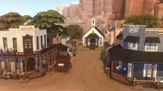 The Sims 4 | Old Western Town Palomino Township Stop Motion |Horse Ranch | Generational Story