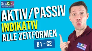 Aktiv und Passiv mit und ohne Modalverb in allen Zeitformen | DEUTSCH LERNEN