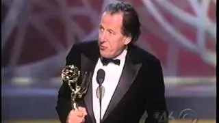 Geoffrey Rush wins 2005 Emmy Award for Lead Actor in a Miniseries or Movie