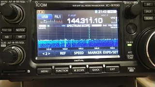 шумовая обстановка моего QTH на 144мгц Icom 9700