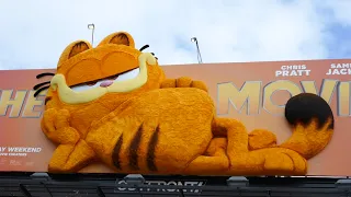 Garfield Blinking Eyes Cat The Garfield Movie Chris Pratt Sunset Blvd Los Angeles CA US May 24, 2024