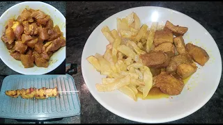 como hacer pinchitos morunos | en salsa de limón🍋🍋🍽