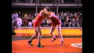 1989 Big 8 Semis; Eric Voelker of  Iowa State vs  Randy Couture of Oklahoma State