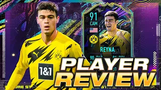 FUT FUTURE STARS 91 REYNA FIFA 21 PLAYER REVIEW - FIFA 21 ULTIMATE TEAM PLAYER REVIEW