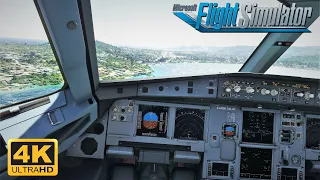 Microsoft Flight Simulator 2020 *MAXIMUM GRAPHICS* A320N Beautiful Scenery Landing | 4K