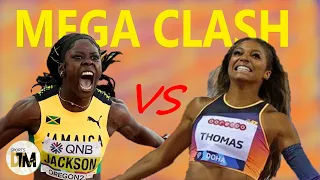 Sherricka Jackson SET To Face Gabby Thomas In 200M🔥 | Monaco Diamond League | USA VS JAMAICA |DTM