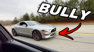 MUSTANG ROLLED UP ON MY WIDEBODY SCATPACK *SCAT VS 5.0*