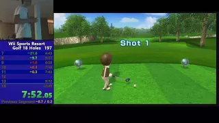 *Former World Record* Wii Sports Resort- Golf 18 Holes in 12:21